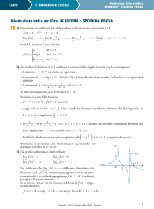 Risoluzione della verifica IN UN`ORA - SECONDA PROVA