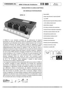 regolatore di carica batteria da modulo fotovoltaico