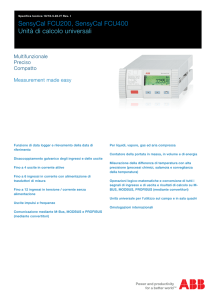 SensyCal FCU200, SensyCal FCU400 Unità di calcolo universali