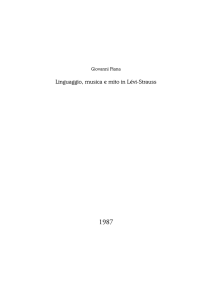 Linguaggio, musica e mito in Lévi-Strauss