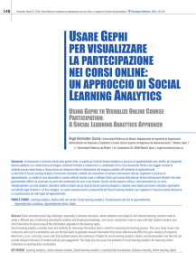 un approccio di social learning analytics