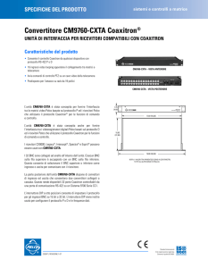 Pelco CM9760-CXTA Coaxitron Translator_IT_spec