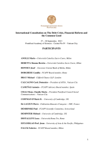 List of participants - Fondazione Centesimus Annus