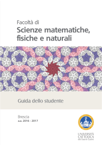 Guida dello studente a.a. 2016/2017 - Università Cattolica del Sacro
