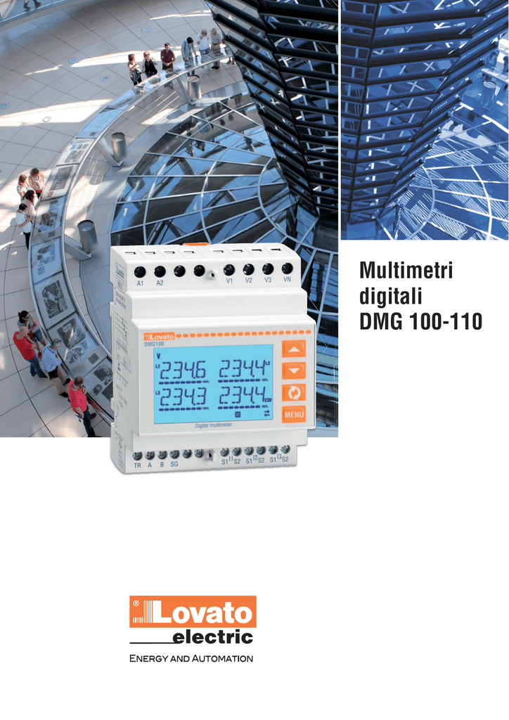 MULTIMETRO LCD MODULARE 4U LOVATO DMG100