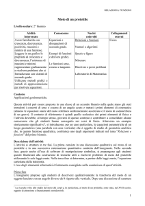 Moto di un proiettile - Dipartimento di Matematica e Informatica