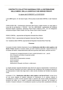 CONTRATTO COLLETTIVO NAZIONALE PER LA