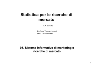 Statistica per le ricerche di mercato