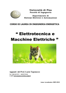 elettrotecnica e macchine elettriche