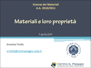 Scienze dei Materiali AA 2010/2011