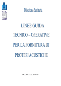 Linee Guida Protesi Acustiche ASL Varese def.mod il 20. 03.06