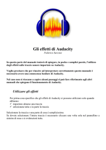 Gli effetti di Audacity