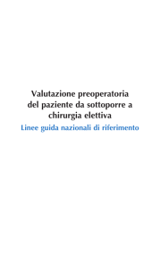 Valutazione preoperatoria del paziente da sottoporre a chirurgia