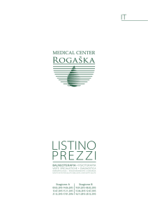 listino prezzi - Medical center Rogaška