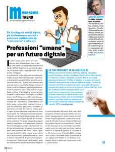Professioni “umane” per un futuro digitale