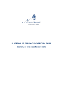 Nomisma: "Il sistema dei farmaci generici in Italia"