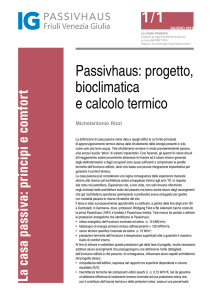 Passivhaus: progetto, bioclimatica e calcolo termico 1/1 La casa