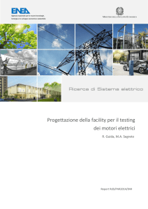 Progettazione della facility per il testing dei motori elettrici