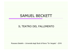 Slides Beckett - Lettere e Filosofia