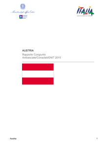AUSTRIA Rapporto Congiunto Ambasciate