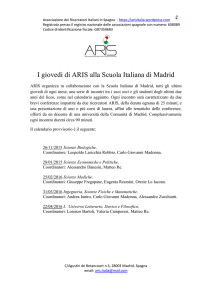 I giovedi di ARIS alla Scuola Italiana di Madrid