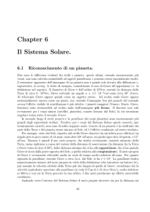 Chapter 6 Il Sistema Solare.