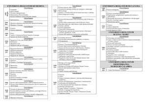 UNIVERSITÀ DEGLI STUDI DI MESSINA UNIVERSITÀ DEGLI