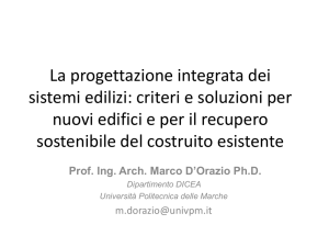 Sistemi integrati per l`edilizia e le costruzioni: un approccio sostenibile