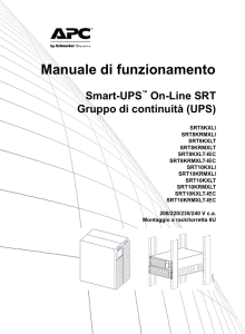 Manuale di funzionamento