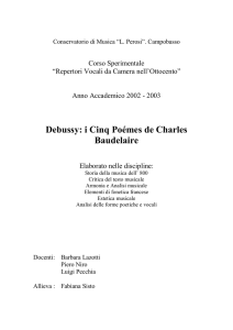 Debussy: i Cinq Poémes de Charles Baudelaire