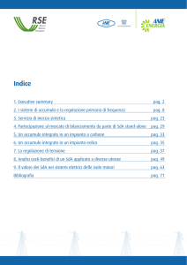 Prospettive dei sistemi di accumulo elettrochimico nel settore elettrico