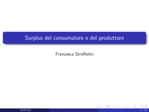 Surplus del consumatore e del produttore