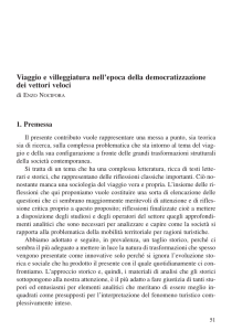 Viaggio e villeggiatura nell`epoca della