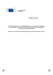 COMMISSIONE EUROPEA Bruxelles, 14.6.2016 COM(2016) 379