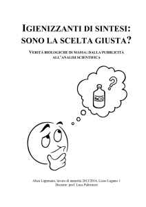 IGIENIZZANTI DI SINTESI - SONO LA SCELTA GIUSTA