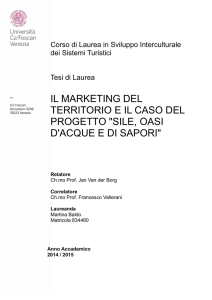 il marketing del territorio e il caso del progetto "sile