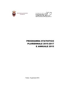 programma statistico pluriennale 2015-2017 e