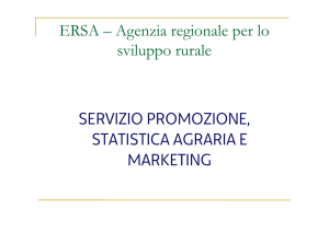 Servizio promozione, statistica agraria e marketing