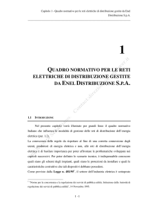quadro normativo per le reti elettriche di distribuzione gestite da
