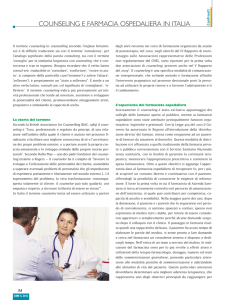 COUNSELING E FARMACIA OSPEDALIERA IN ITALIA