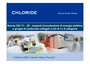 Norma CEI 11 – 20 : impianti di produzione di energia elettrica e
