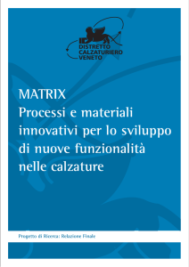 MATRIX Processi e materiali innovativi per lo sviluppo di nuove