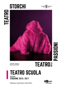 STAGIONE 2016 / 2017 - Emilia Romagna Teatro