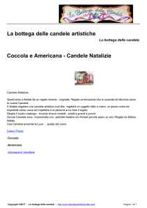 Coccola e Americana - La bottega delle candele artistiche