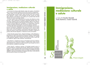 Immigrazione, mediazione culturale e salute.