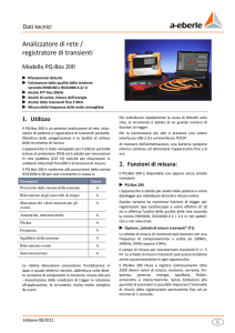 Analizzatore di rete / registratore di transienti