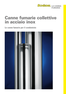 Canne fumarie collettive in acciaio inox