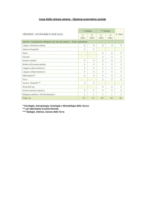 Liceo delle scienze umane - Opzione economico