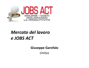Mercato del lavoro e JOBS ACT