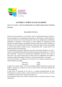Relazione Tecnica - Autorità Portuale di Palermo